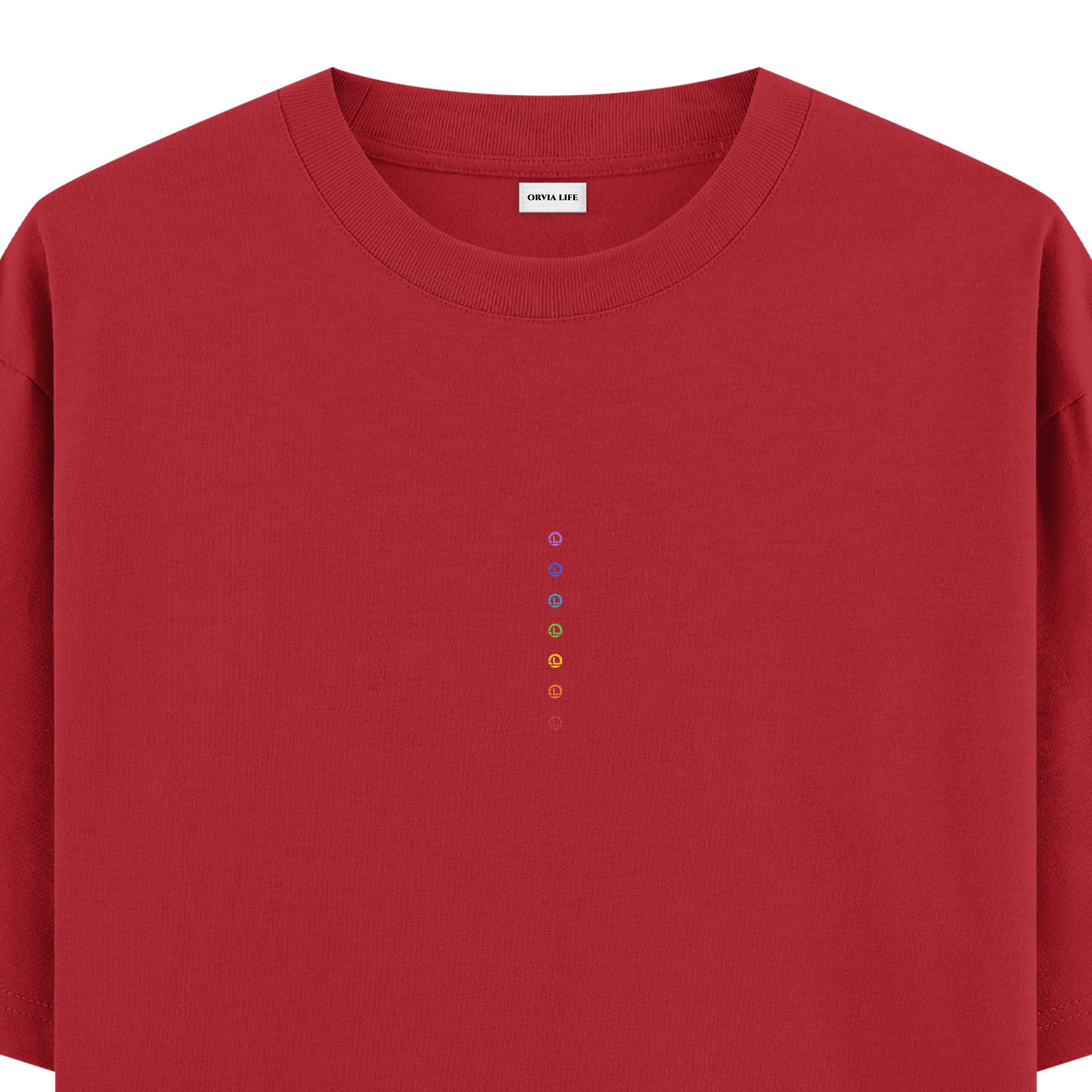 Chakra%20Yoga%20Oversize%20T-shirt%20Kırmızı