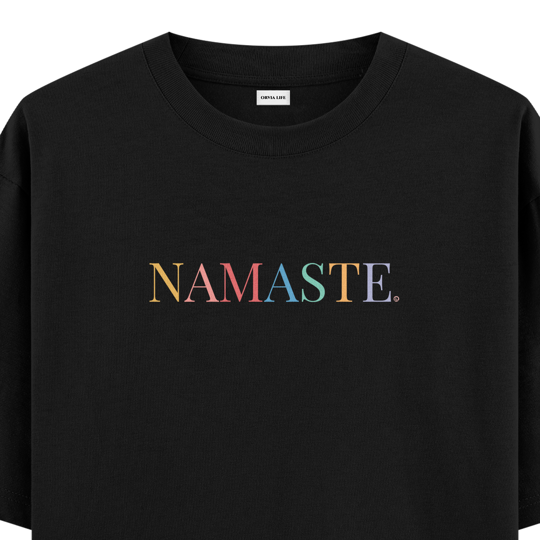 Namaste%20Yoga%20Oversize%20T-shirt%20Siyah