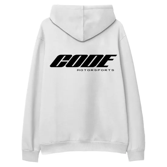 Code Hoodie Sweatshirt Beyaz