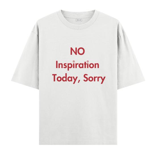 Sorry Oversize T-shirt Beyaz