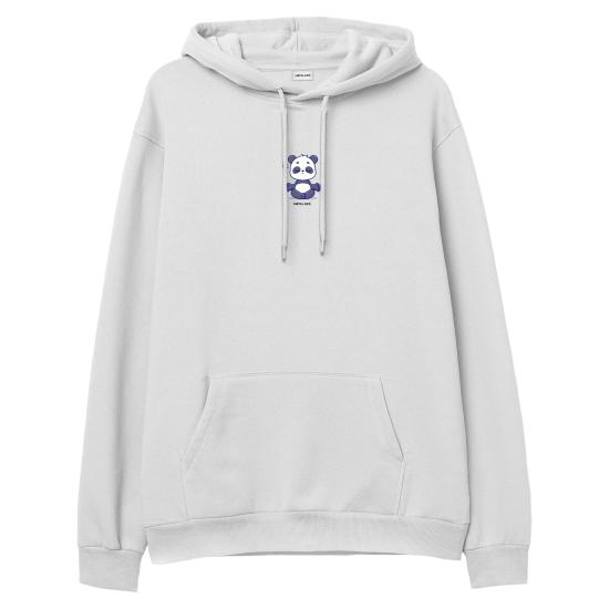 Meditation Hoodie Sweatshirt Beyaz