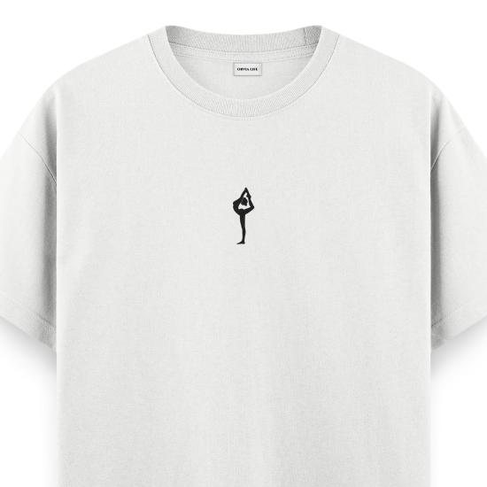 Natarajasana Regular T-shirt Beyaz