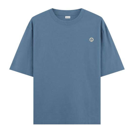 Motorcycle Custom Oversize T-shirt Antrasit Mavi