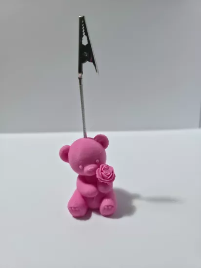 Mini Bear Holding Rose Notluk, Not Tutacağı