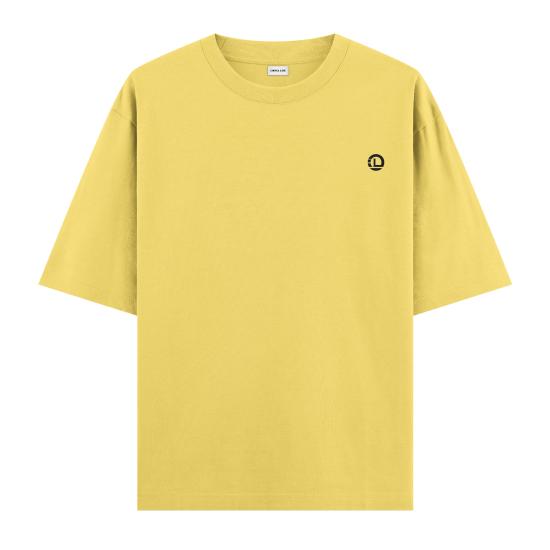Yin Yang Oversize T-shirt Sarı