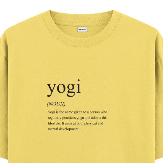 Yogi Oversize T-shirt Sarı